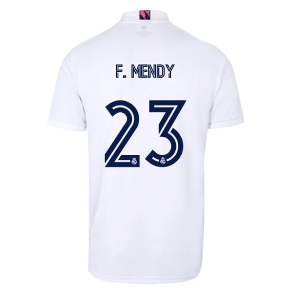 Camiseta Real Madrid 1ª NO.23 F. Mendy 2020-2021 Blanco